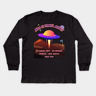 Area 51 Travel Agency Kids Long Sleeve T-Shirt